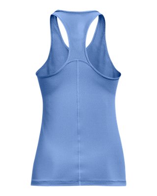 Details about / Under Armour UA HeatGear Ladies Grey Racer Tank Sports Gym Running Vest S